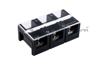 [E] บล็อกต่อสายไฟ แบบขันสกรู ทองแดงชุบดีบุก 200A TC-2003